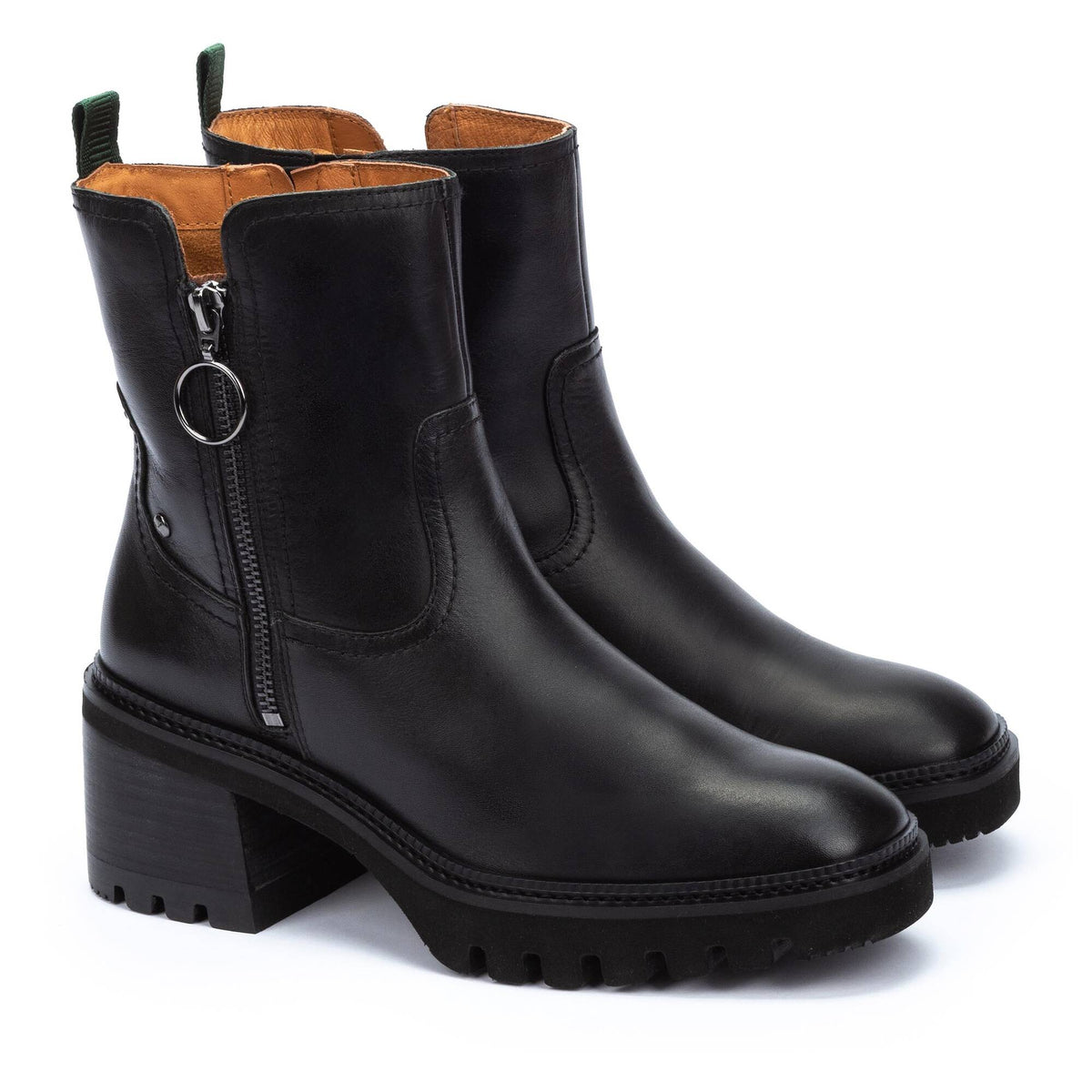 Pikolinos Valladolid Ankle Boots with Mi-Heel and Studded Treads Women's