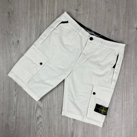 Stone Island Cargo Shorts - Ivory