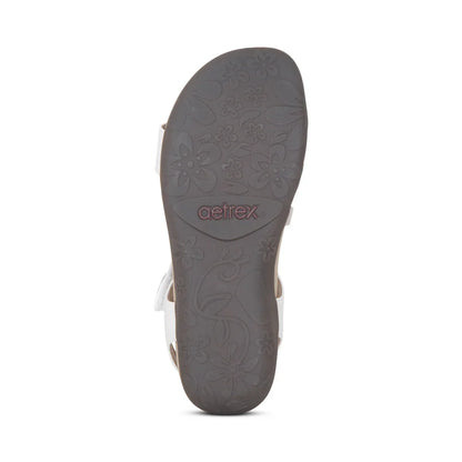 Aetrex Jess Adjustable Quarter Strap Sanadal Women's