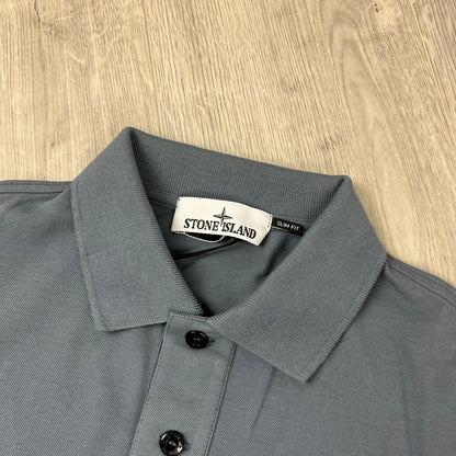 Stone Island Patch Polo Shirt - Avio Blue