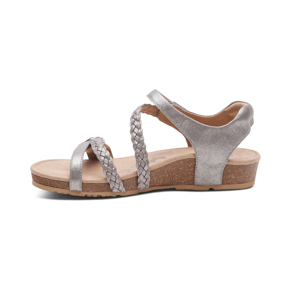 Aetrex Jillian Braided Quarter Strap Sandal Women's