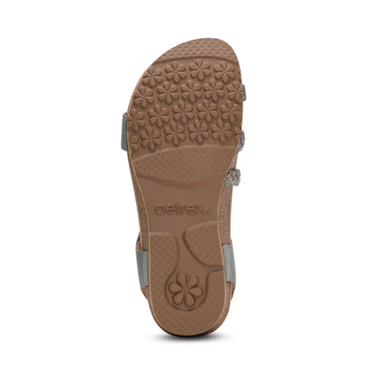 Aetrex Jillian Braided Quarter Strap Sandal Women's