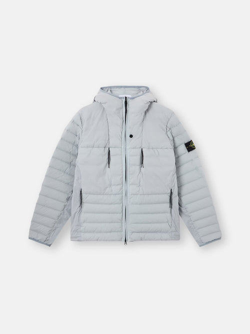 Stone Island Seamless Tunnel Nylon Down-TC Hooded Jacket in Ash Grey