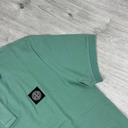 Stone Island Patch Polo Shirt - Mint