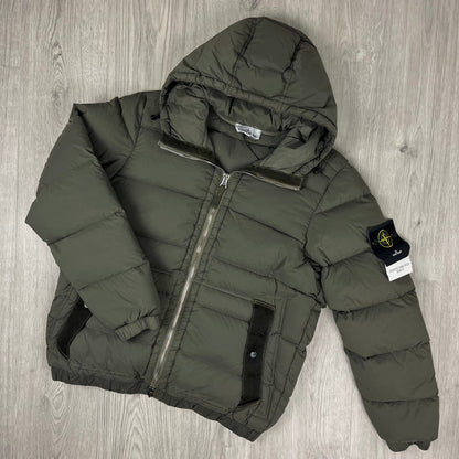 Stone Island Nylon Down Jacket - Military
