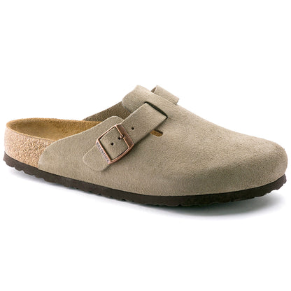 Birkenstock Boston Suede Leather Soft Footbed Clog