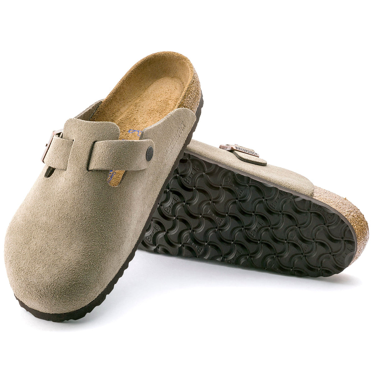 Birkenstock Boston Suede Leather Soft Footbed Clog