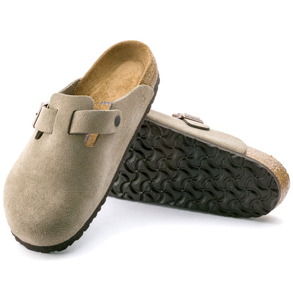Birkenstock Boston Suede Leather Soft Footbed Clog