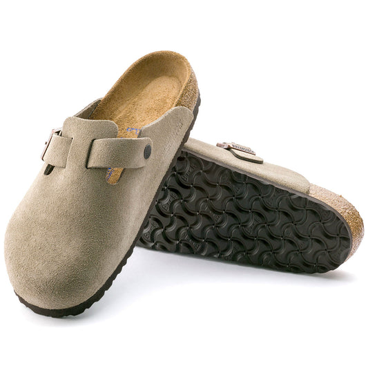 Birkenstock Boston Suede Leather Soft Footbed Clog