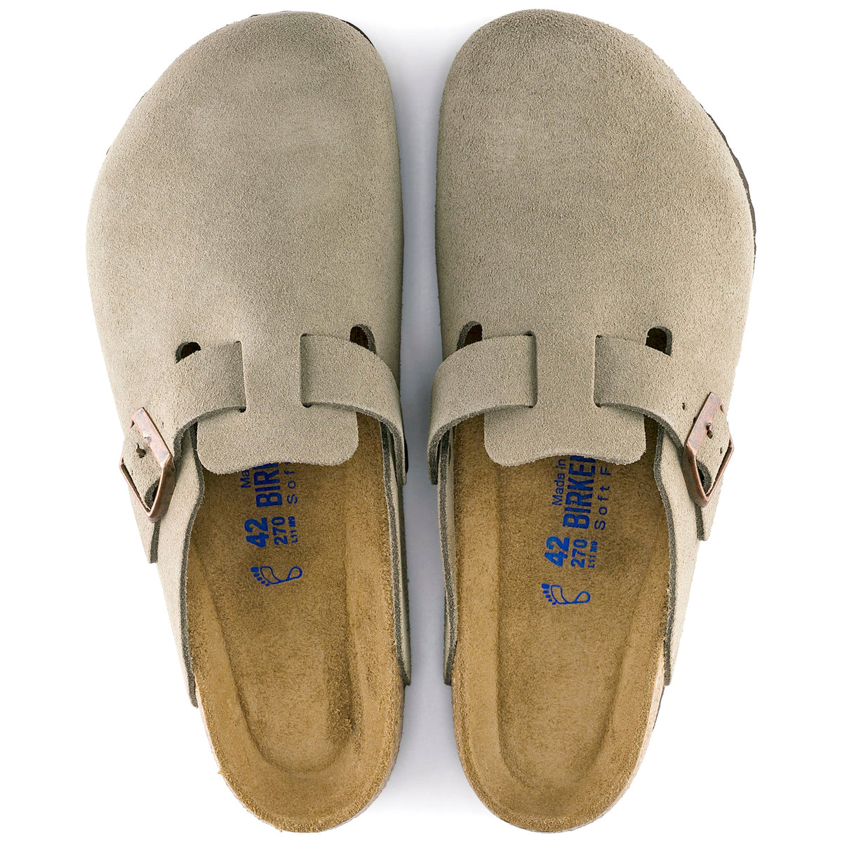 Birkenstock Boston Suede Leather Soft Footbed Clog