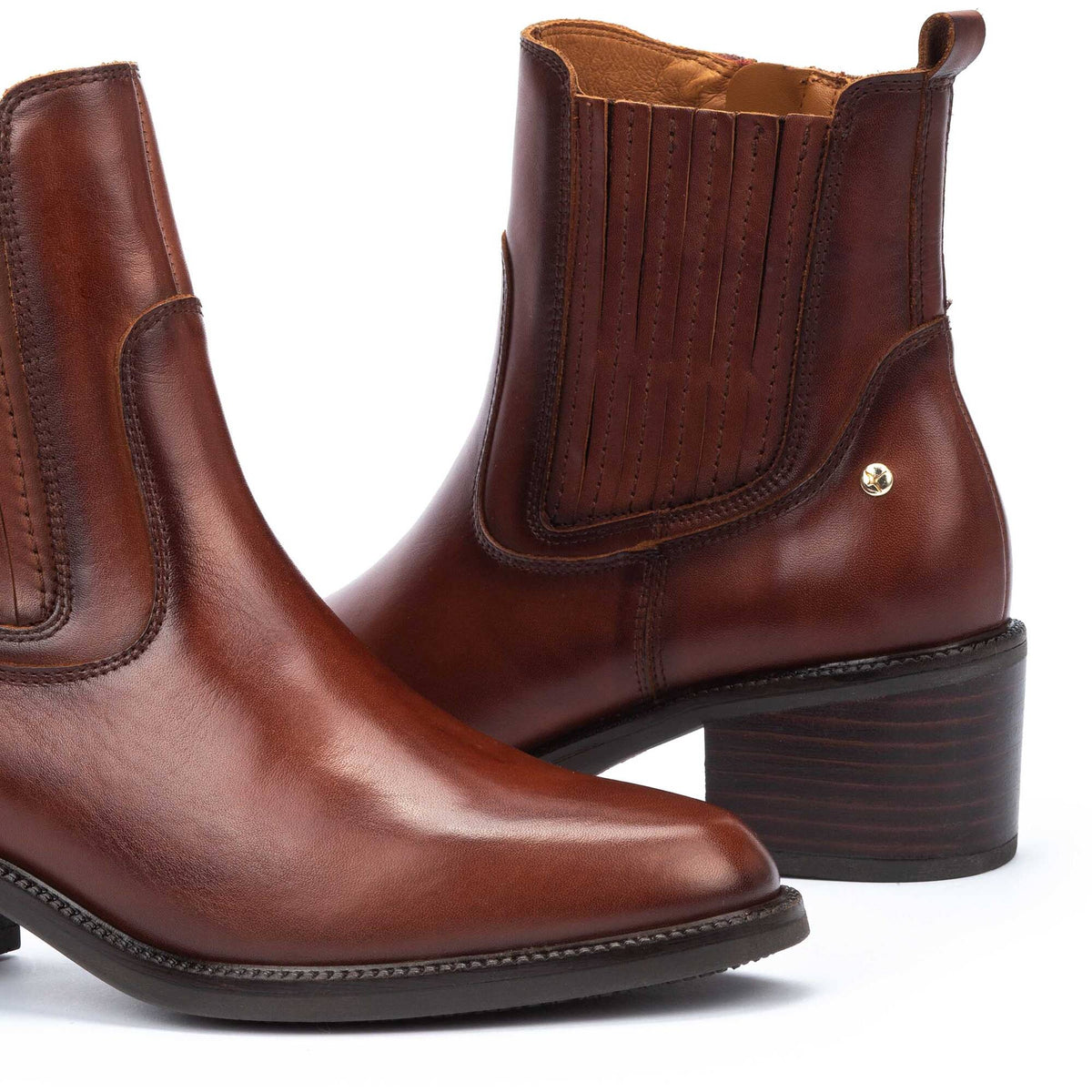 Pikolinos Bacarot Leather Ankle Boots Women's