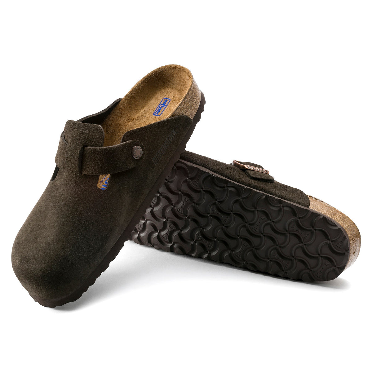 Birkenstock Boston Suede Leather Soft Footbed Clog
