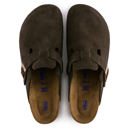 Birkenstock Boston Suede Leather Soft Footbed Clog