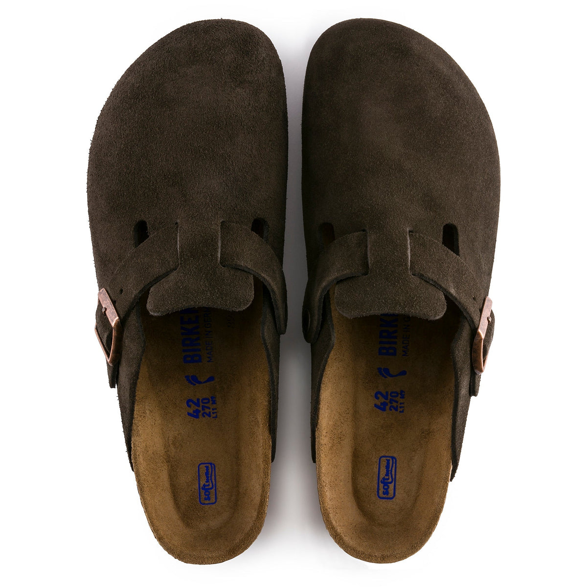 Birkenstock Boston Suede Leather Soft Footbed Clog