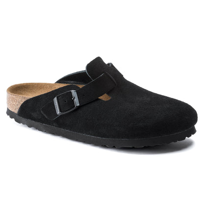 Birkenstock Boston Suede Leather Soft Footbed Clog