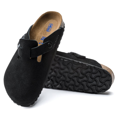 Birkenstock Boston Suede Leather Soft Footbed Clog