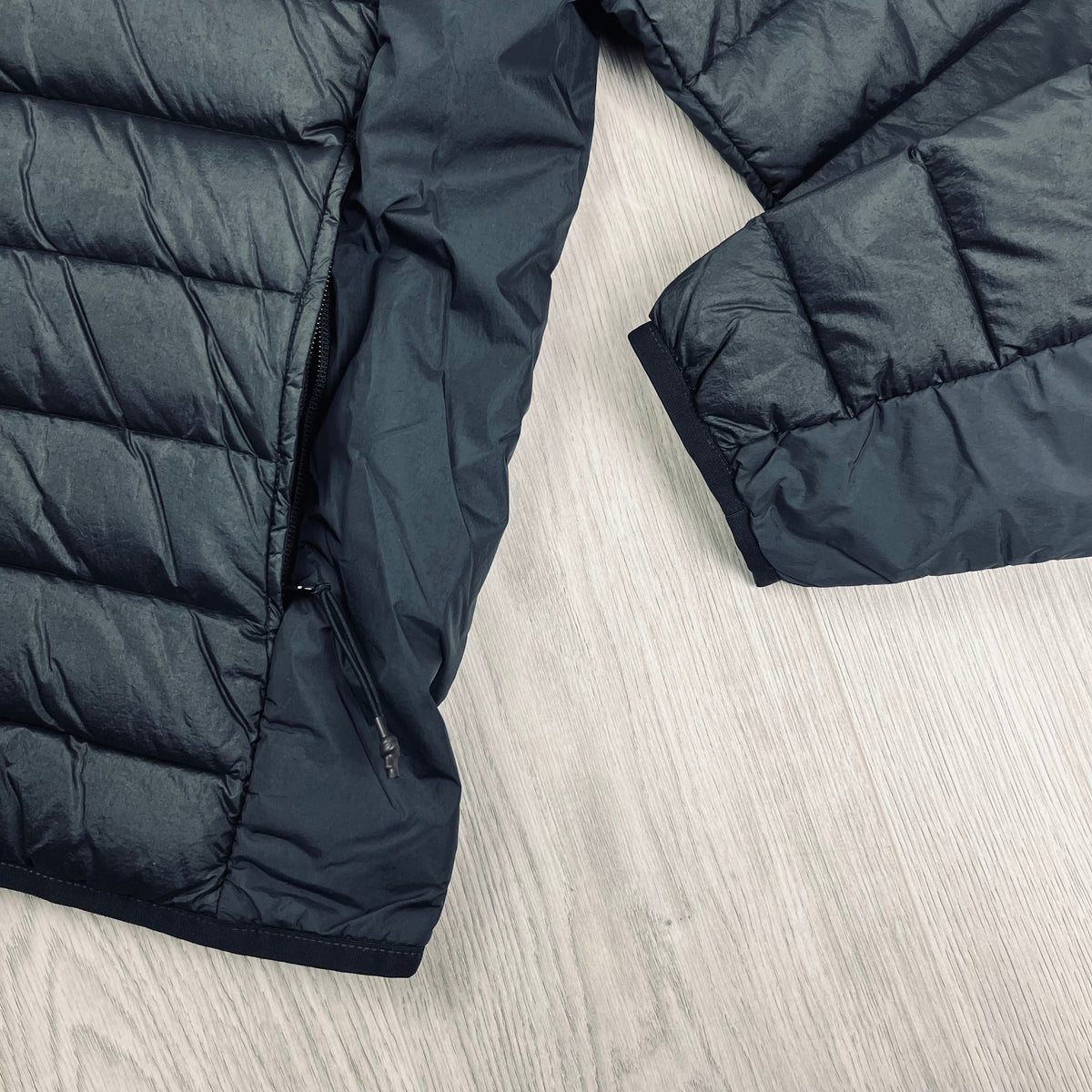 Stone Island Woven Down Jacket - Black