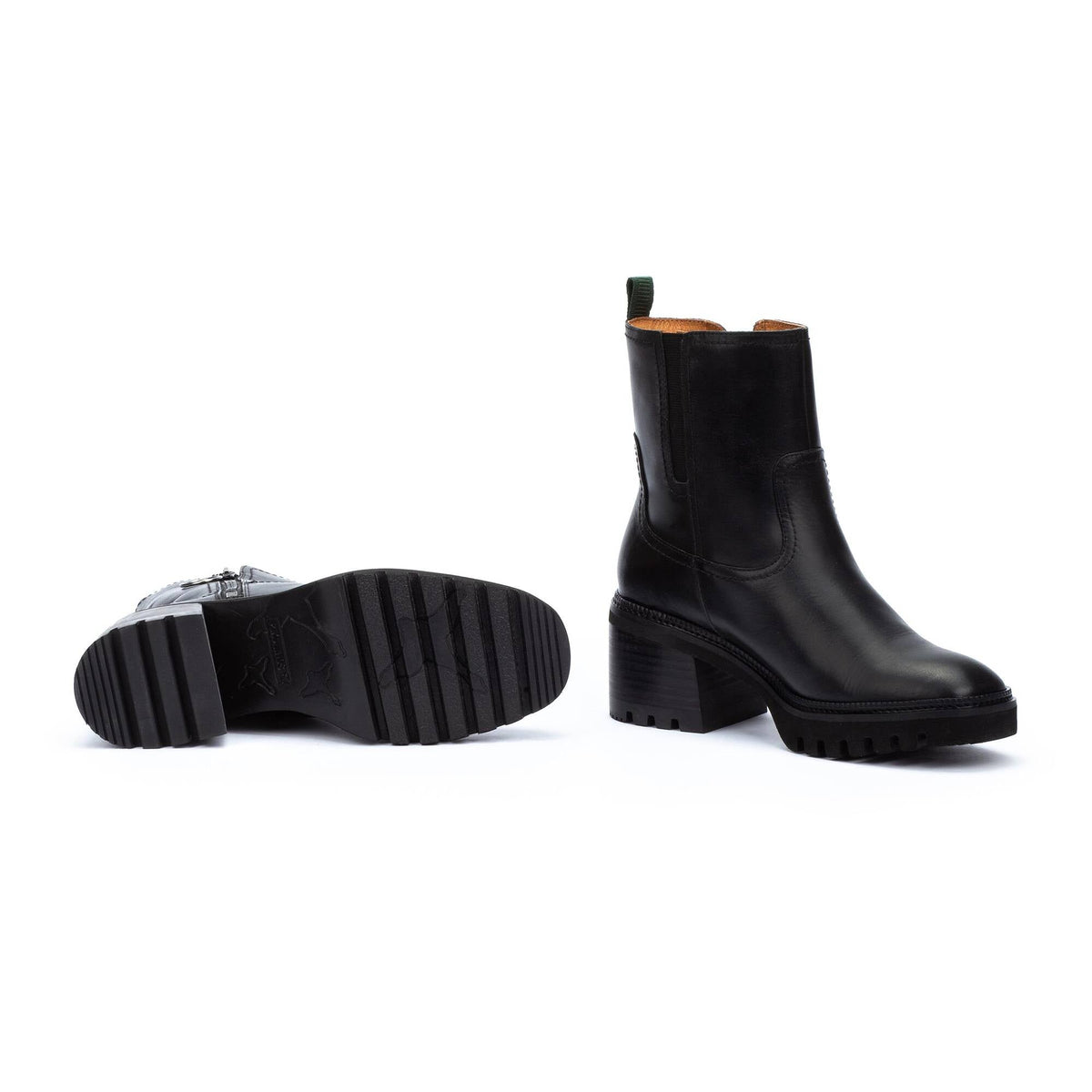 Pikolinos Valladolid Ankle Boots with Mi-Heel and Studded Treads Women's