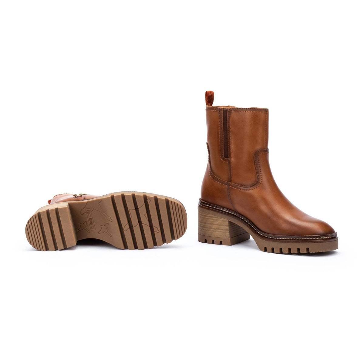 Pikolinos Valladolid Ankle Boots with Mi-Heel and Studded Treads Women's