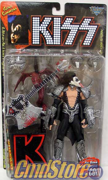 GENE SIMMONS W/Kiss Letter "K" 6" Action Figure KISS SERIES 1 McFarlane Toy