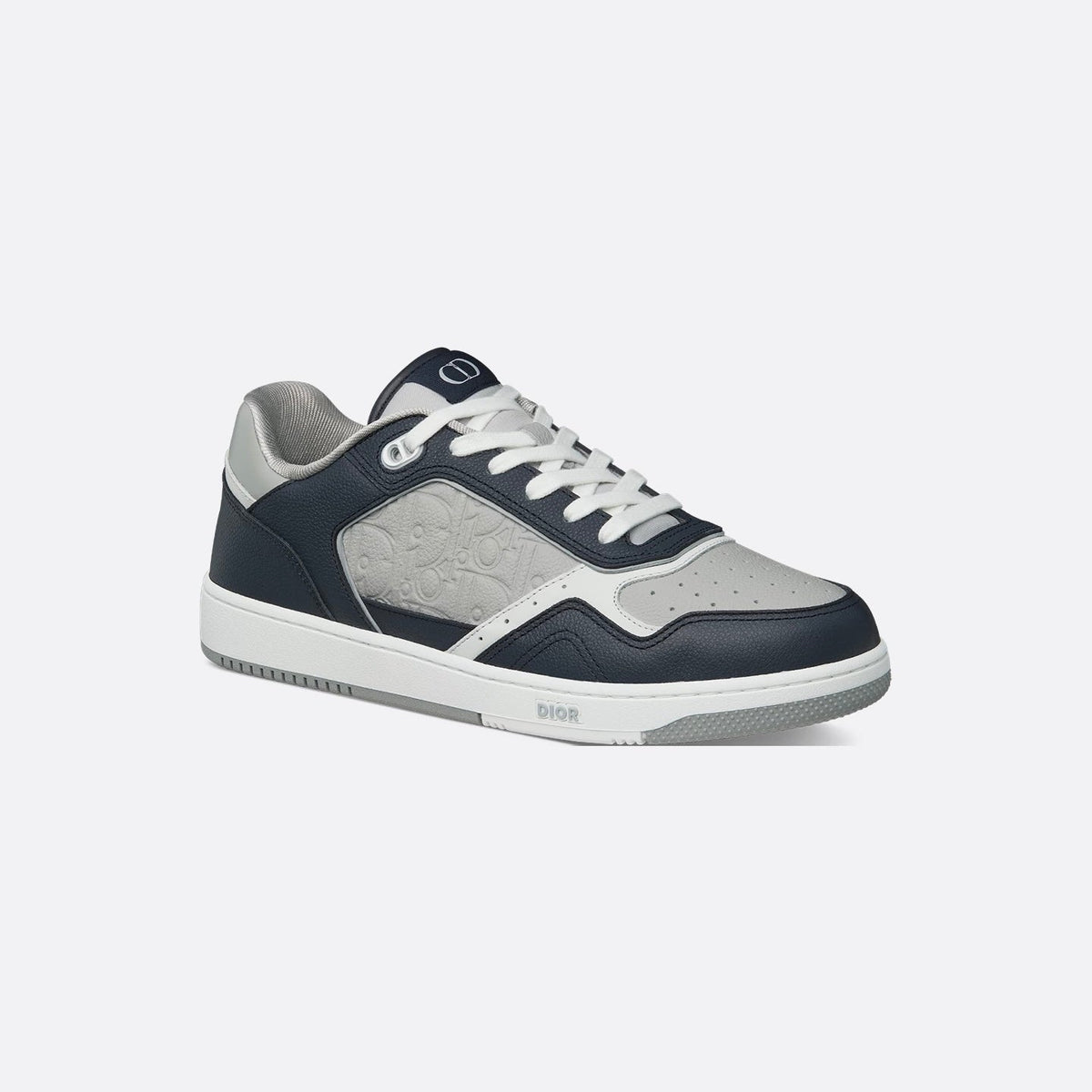 Dior B27 Uptown Low-Top Sneaker in Navy Blue / Dior Grey