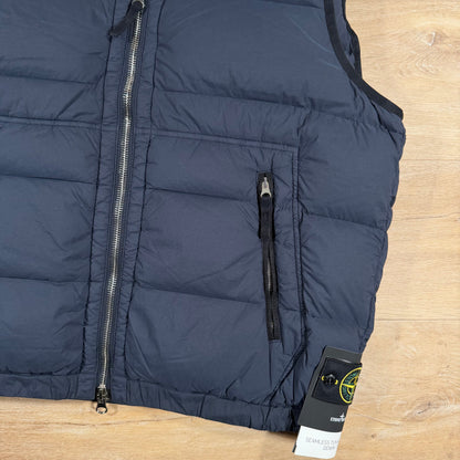 Stone Island Seamless Tunnel Nylon Down-TC Vest in Navy
