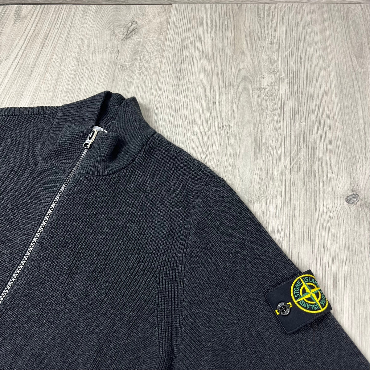 Stone Island Knit Cardigan - Charcoal