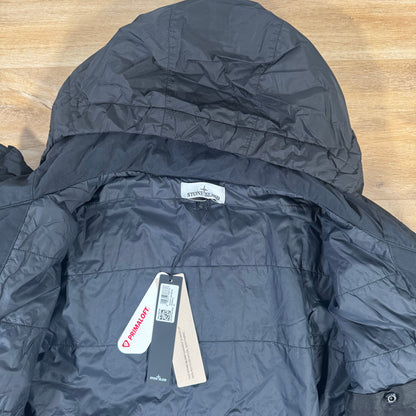 Stone Island Crinkle Reps NY Padded Jacket in Black