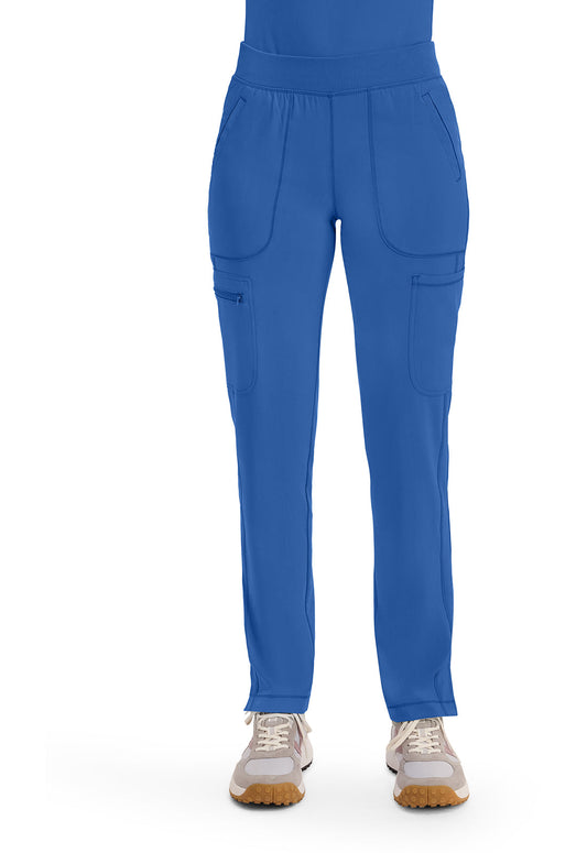 Cherokee Mid Rise Tapered Leg Pull-On Scrub Pant Women's