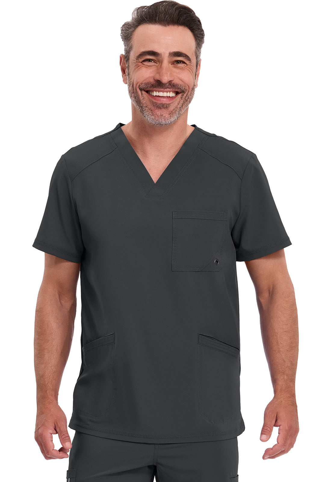 Cherokee Stretch V-Neck Scrub Top Men's
