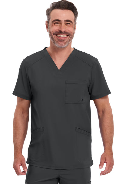 Cherokee Stretch V-Neck Scrub Top Men's