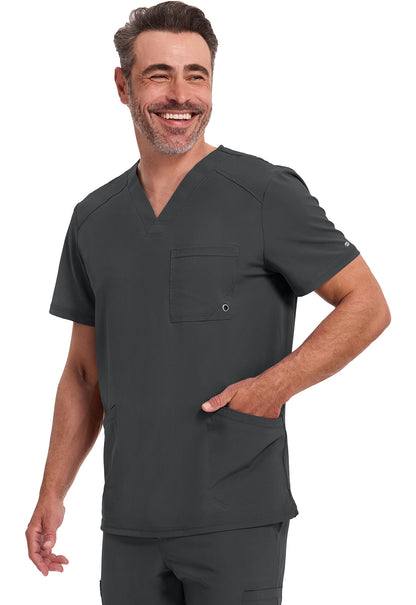 Cherokee Stretch V-Neck Scrub Top Men's