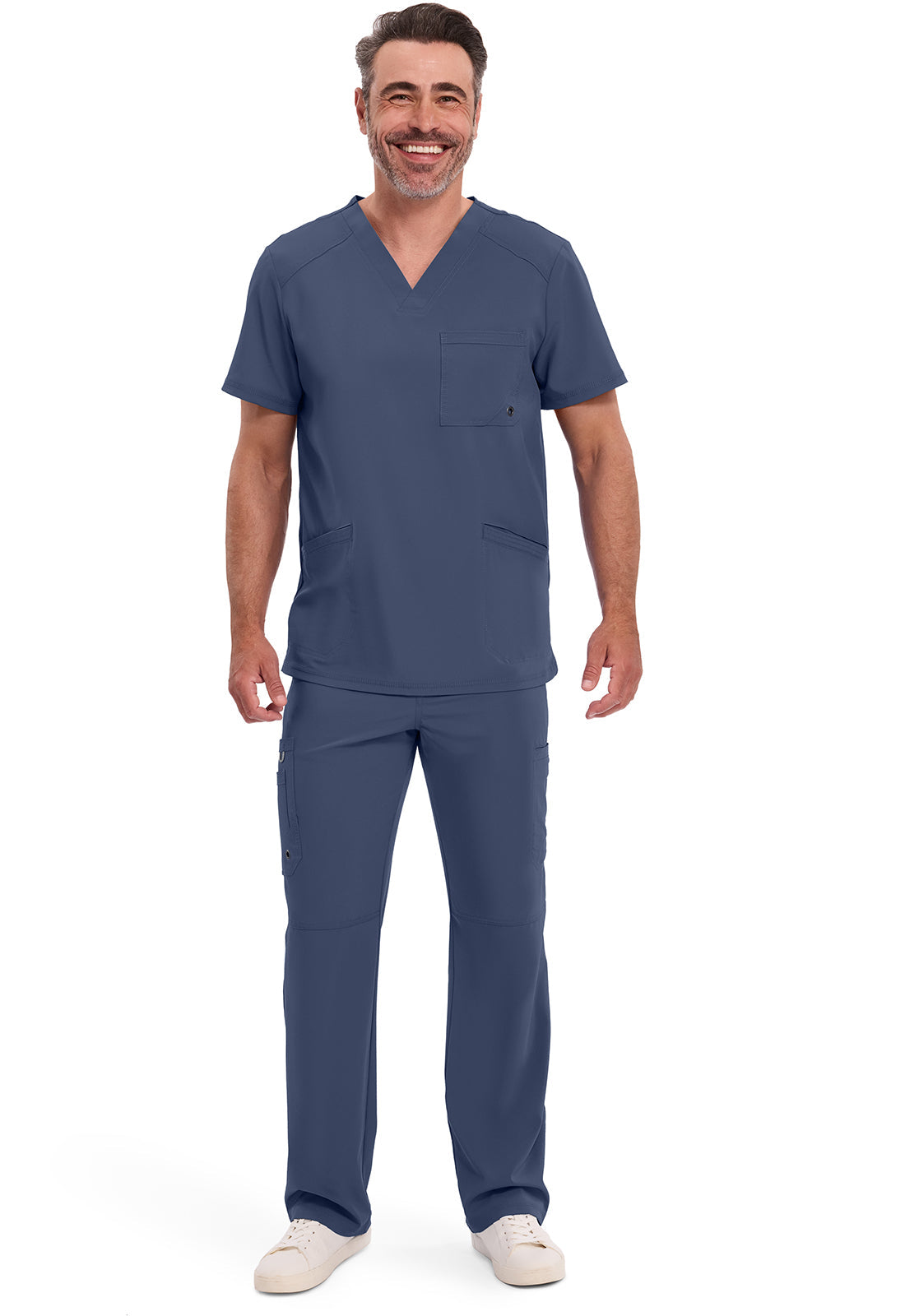 Cherokee Stretch V-Neck Scrub Top Men's