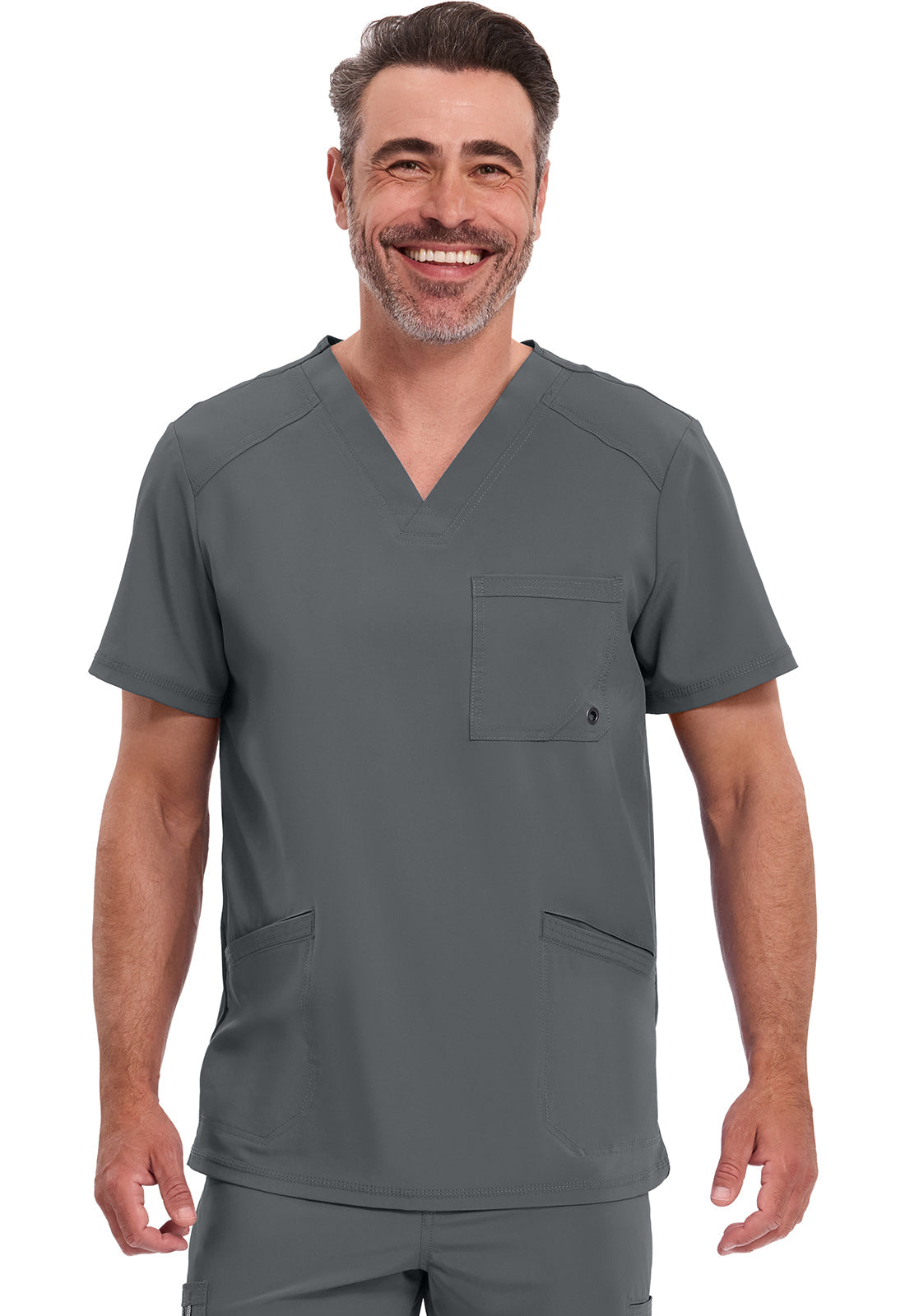 Cherokee Stretch V-Neck Scrub Top Men's