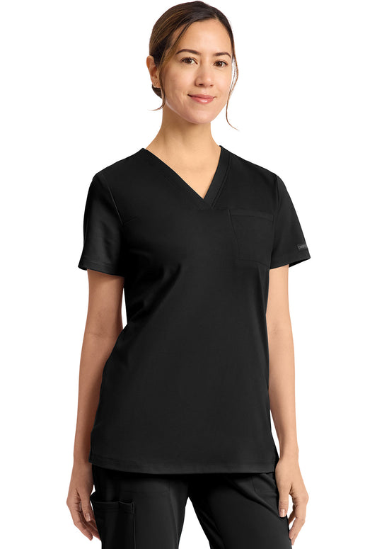 Cherokee Tuck-in V-Neck Scrub Top Women's
