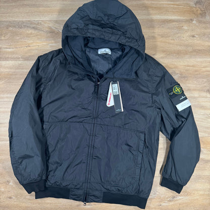 Stone Island Crinkle Reps NY Padded Jacket in Black