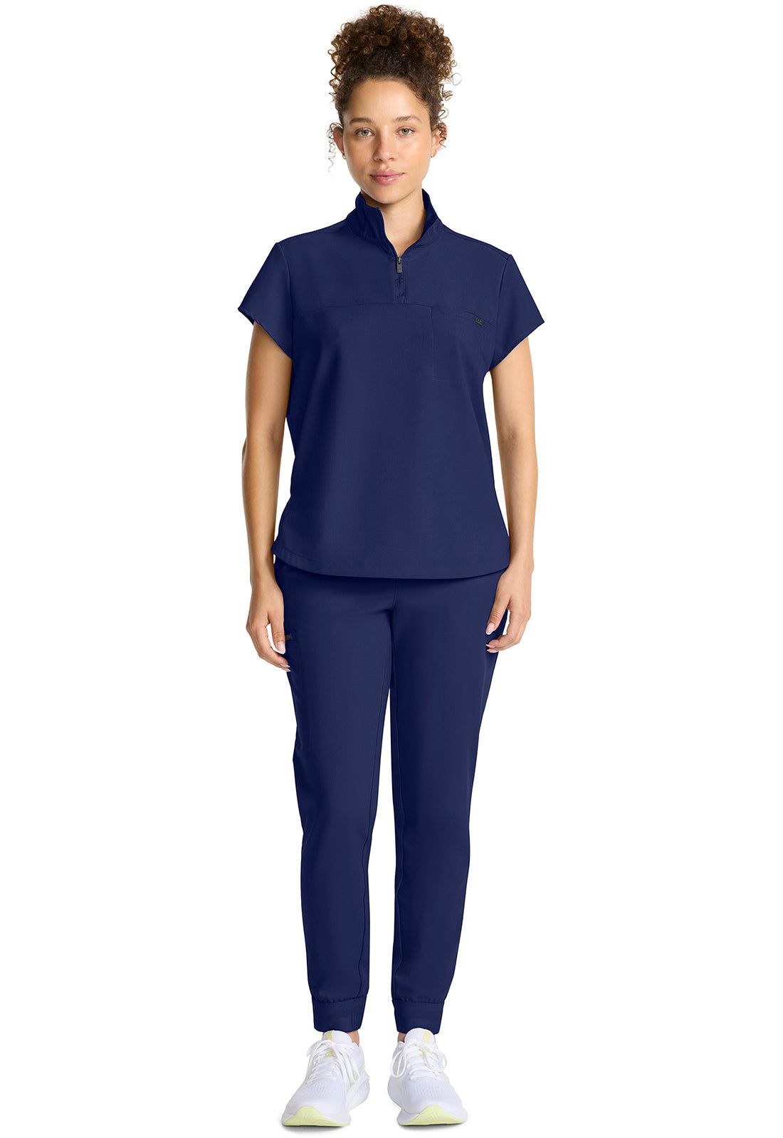 Healing Hands Bella Quarter Zip Scrub Top Women's