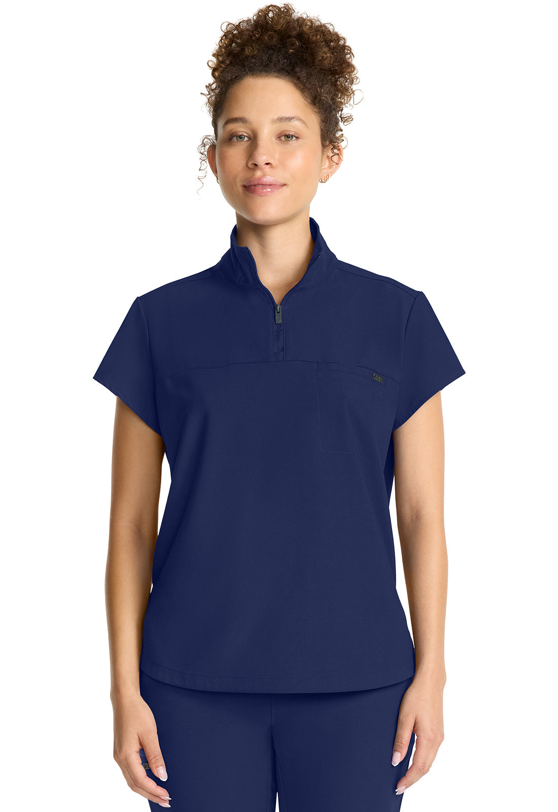 Healing Hands Bella Quarter Zip Scrub Top Women's