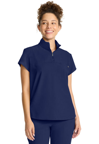 Healing Hands Bella Quarter Zip Scrub Top Women's