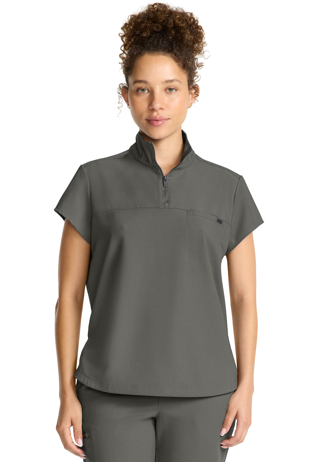 Healing Hands Bella Quarter Zip Scrub Top Women's
