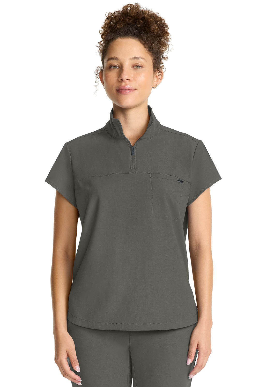 Healing Hands Bella Quarter Zip Scrub Top Women's