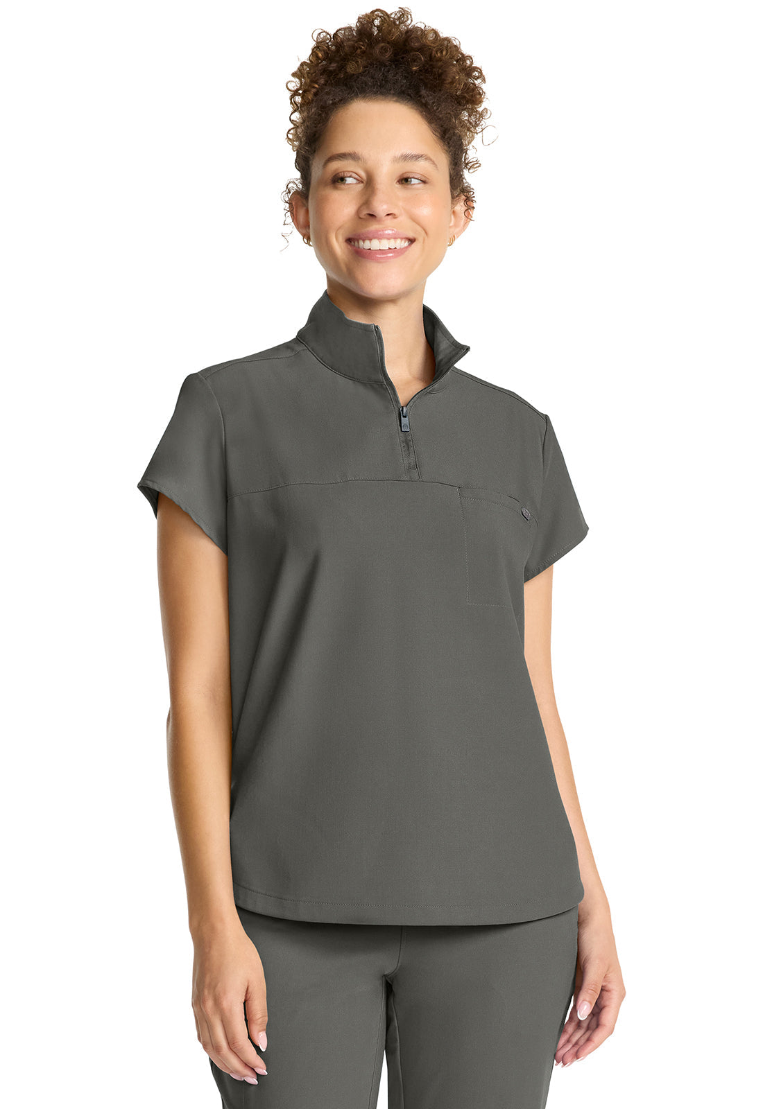 Healing Hands Bella Quarter Zip Scrub Top Women's