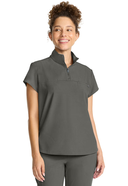 Healing Hands Bella Quarter Zip Scrub Top Women's