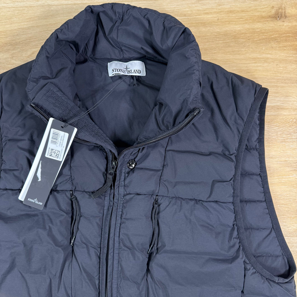 Stone Island Seamless Tunnel Nylon Down-TC Vest in Navy