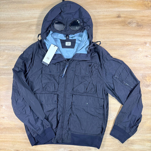 C.P. Company Chrome-R Goggle Jacket in Navy