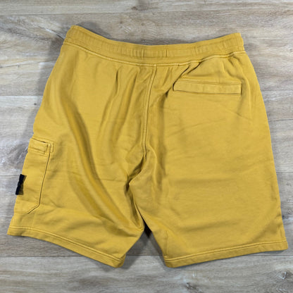 Stone Island Fleece Bermuda Shorts in Mustard