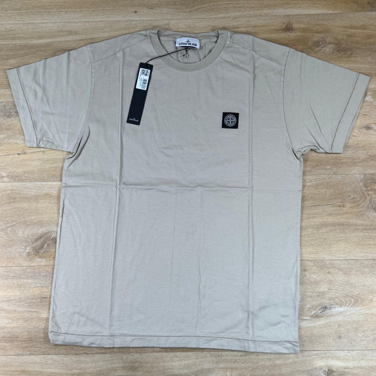 Stone Island Compass Patch Logo T-Shirt in Desert