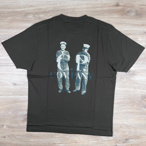 C.P. Company 30/1 Jersey British Sailor T-Shirt in Ivy Green