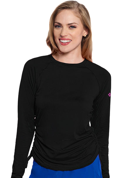 Med Couture Long Sleeve Ruched Underscrub Women's
