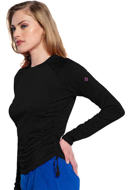 Med Couture Long Sleeve Ruched Underscrub Women's